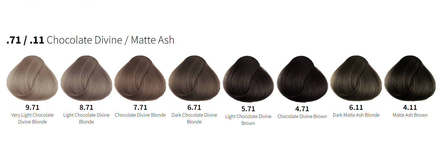 CPR Permanent Hair Colours - Chocolate Matte Ash (.71/.11) 120ml